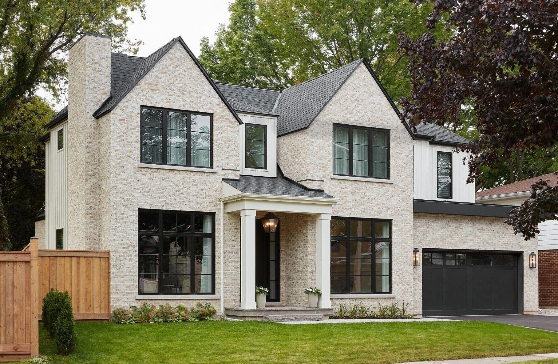 Luxury brick custom home in Oakville Ontario built by Prasada Custom Homes
